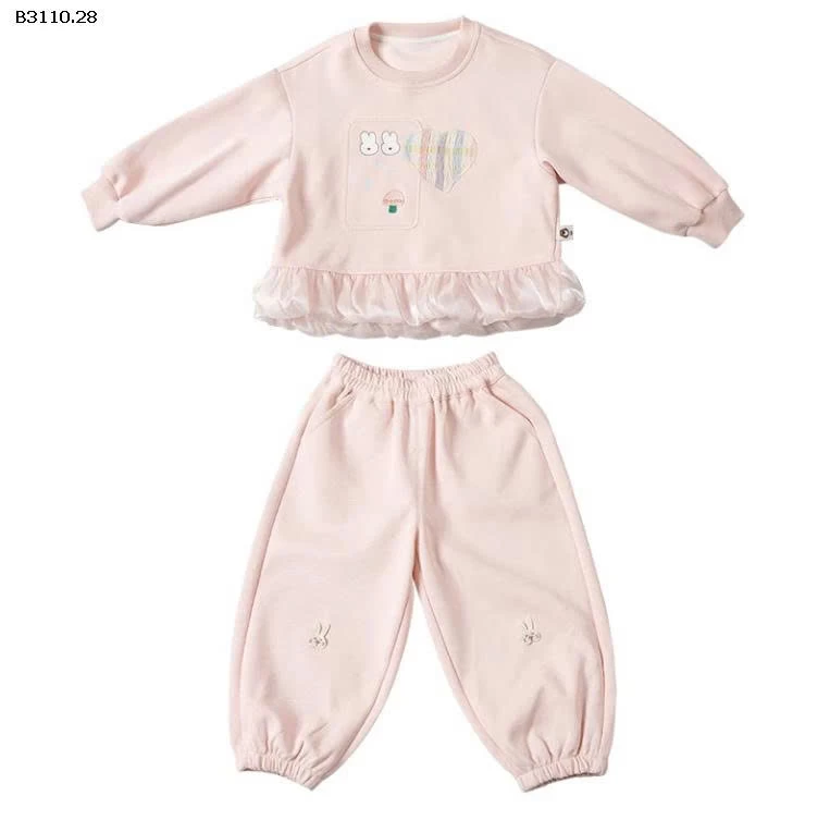 BỘ NỈ THỎ DỄ THƯƠNG BG 8-Giá sỉ 178k    