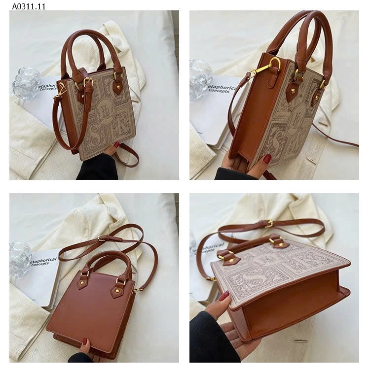 TÚI HỘP DÁNG ĐỨNG HOẠ TIẾT CỔ ĐIỂN - sỉ 148k