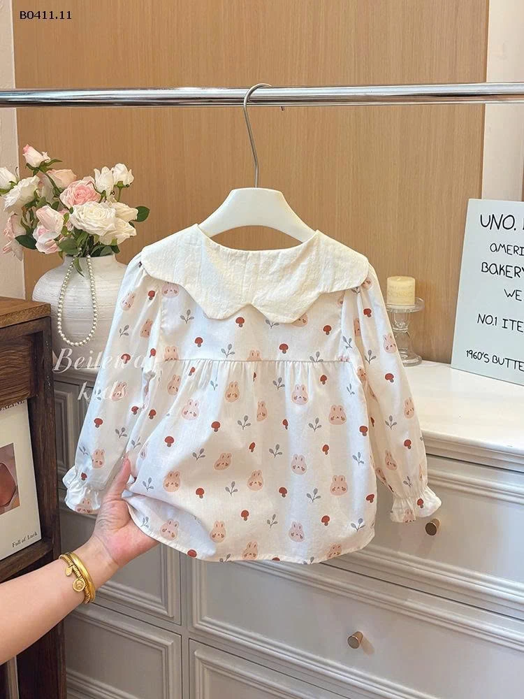  áo babydoll cổ sen thỏ bg  QCCC chính hãng-Giá sỉ 92k