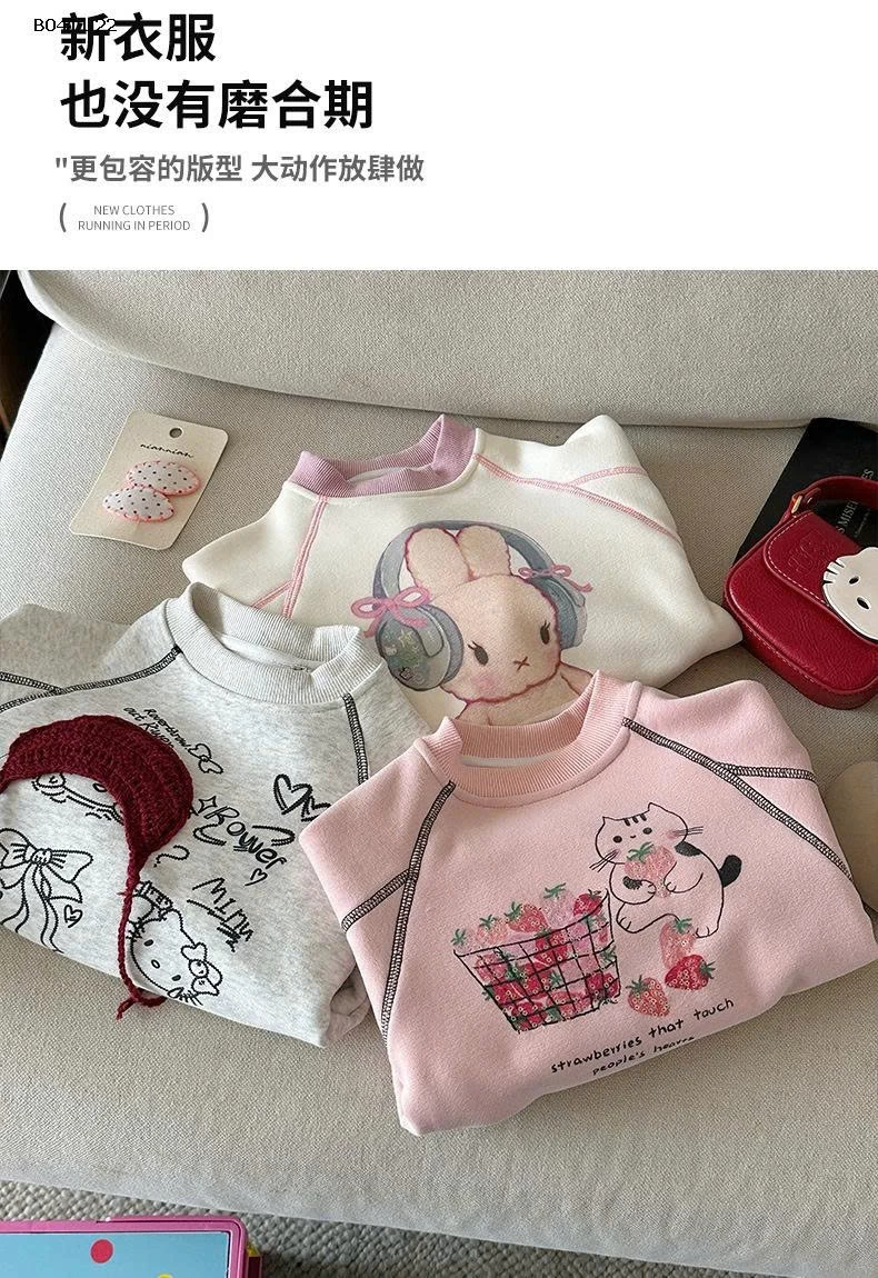 ÁO NỈ HOẠT HÌNH BG-Giá sỉ  sz 90-150: 159k  sz 160: 168k 