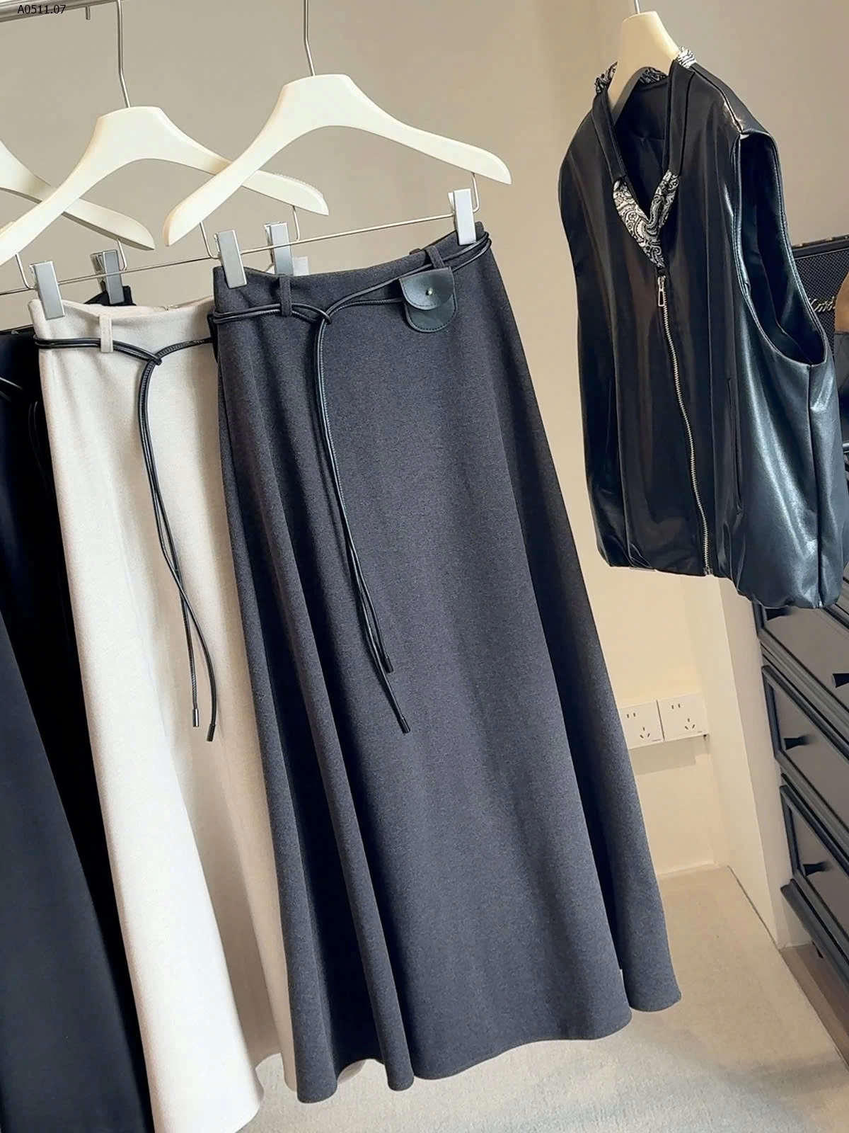 CHÂN VÁY DÁNG DÀI CHO NỮ ANNA- sỉ 223k