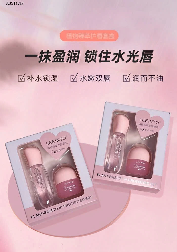 SET DƯỠNG MÔI ĐÀO MẬT ONG NGÀY ĐÊM  - sỉ 42k