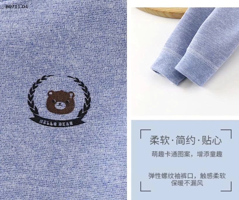 BỘ THU ĐÔNG  CHO BÉ -Giá sỉ  Sz 80-110: 102k  Sz 120-150: 119k