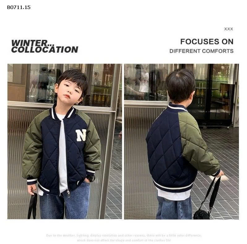 ÁO KHOÁC BOMBER BÉ TRAI BÉ GÁI-Giá sỉ 145k