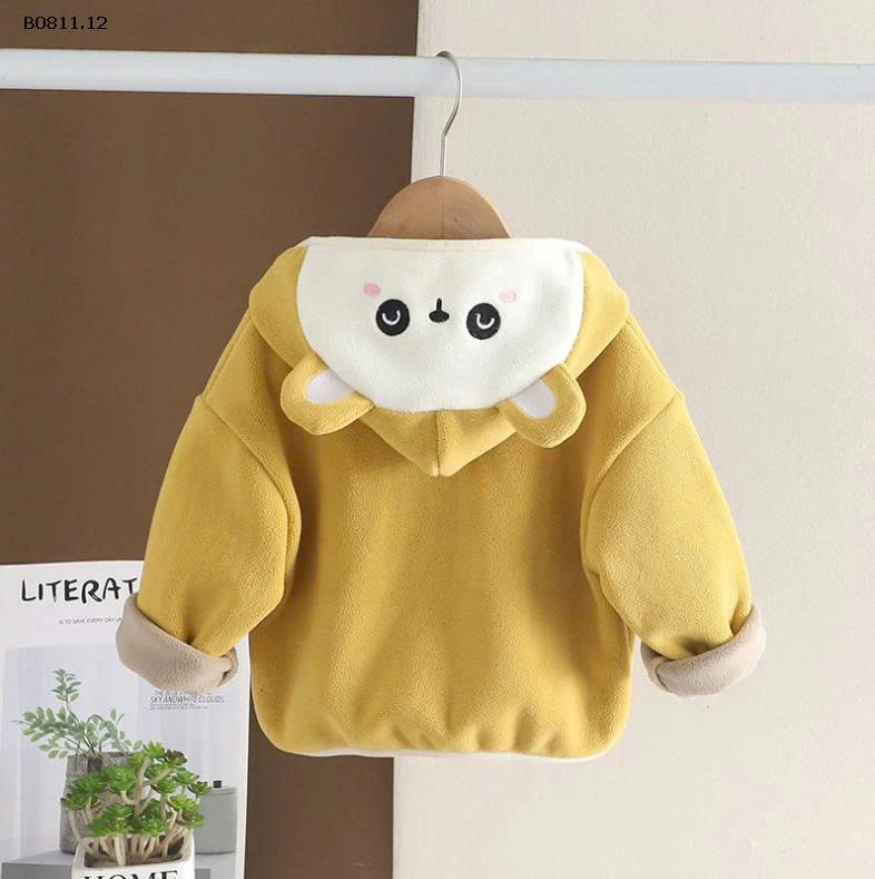 ÁO KHOÁC NỈ LÓT LÔNG CHO BÉ-Giá sỉ 137k