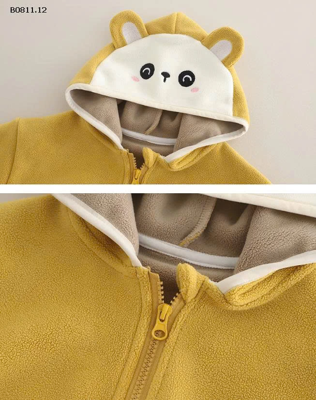 ÁO KHOÁC NỈ LÓT LÔNG CHO BÉ-Giá sỉ 137k