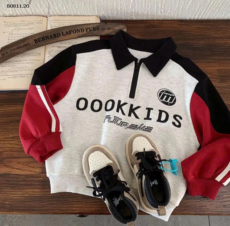 ÁO NỈ THỂ THAO OOOKKIDS CHO BÉ  - sỉ 185k