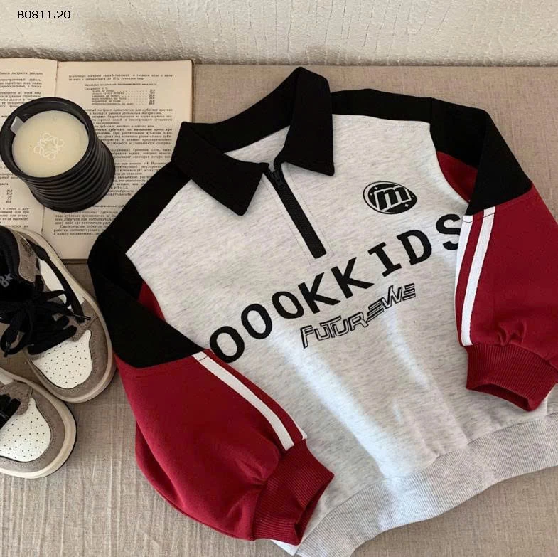 ÁO NỈ THỂ THAO OOOKKIDS CHO BÉ  - sỉ 185k