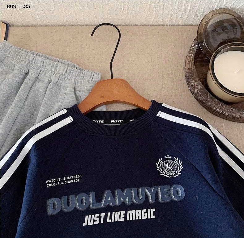  ÁO NỈ CHỮ JUST LIKE MAGIC CHO BÉ -Giá sỉ 138k