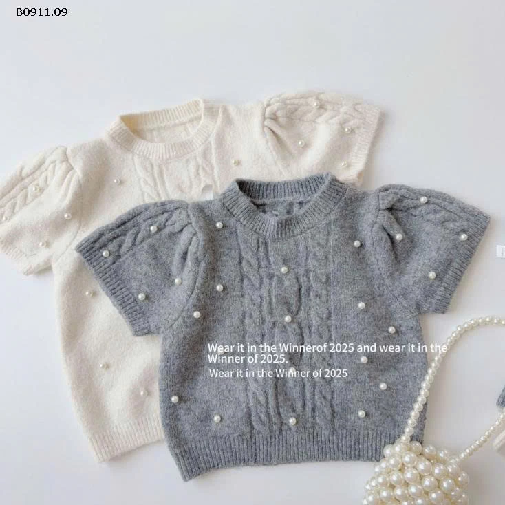 ÁO LEN TAY BỒNG ĐÍNH NGỌC - sỉ 215k