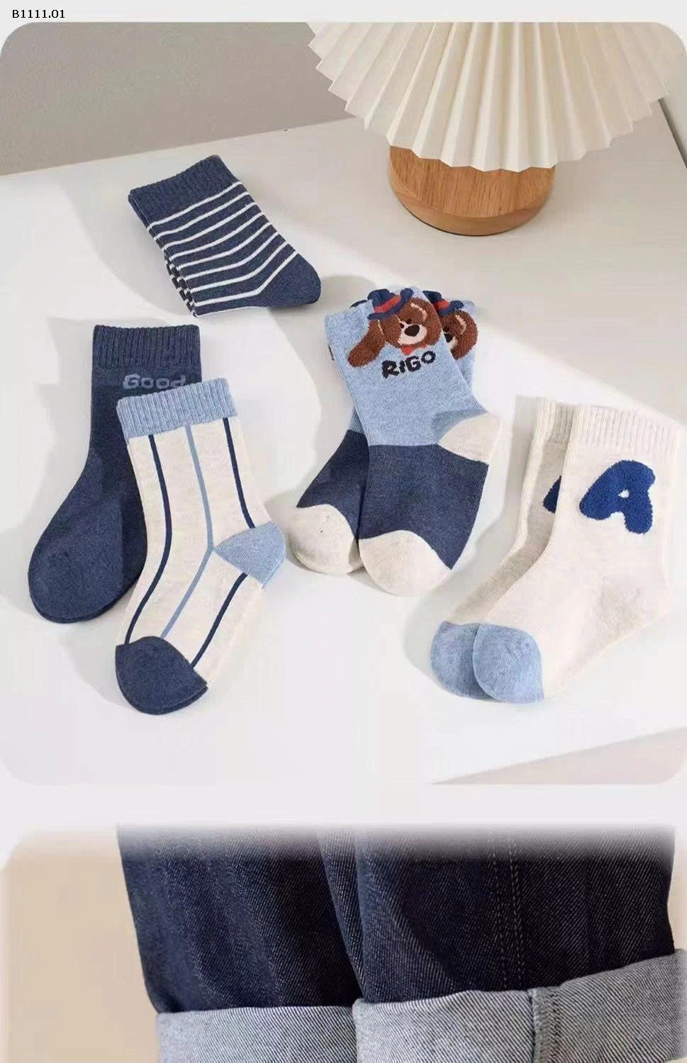 SET 10 ĐÔI TẤT COTTON CUTE CHO BÉ- sỉ 65k/set 10 đôi