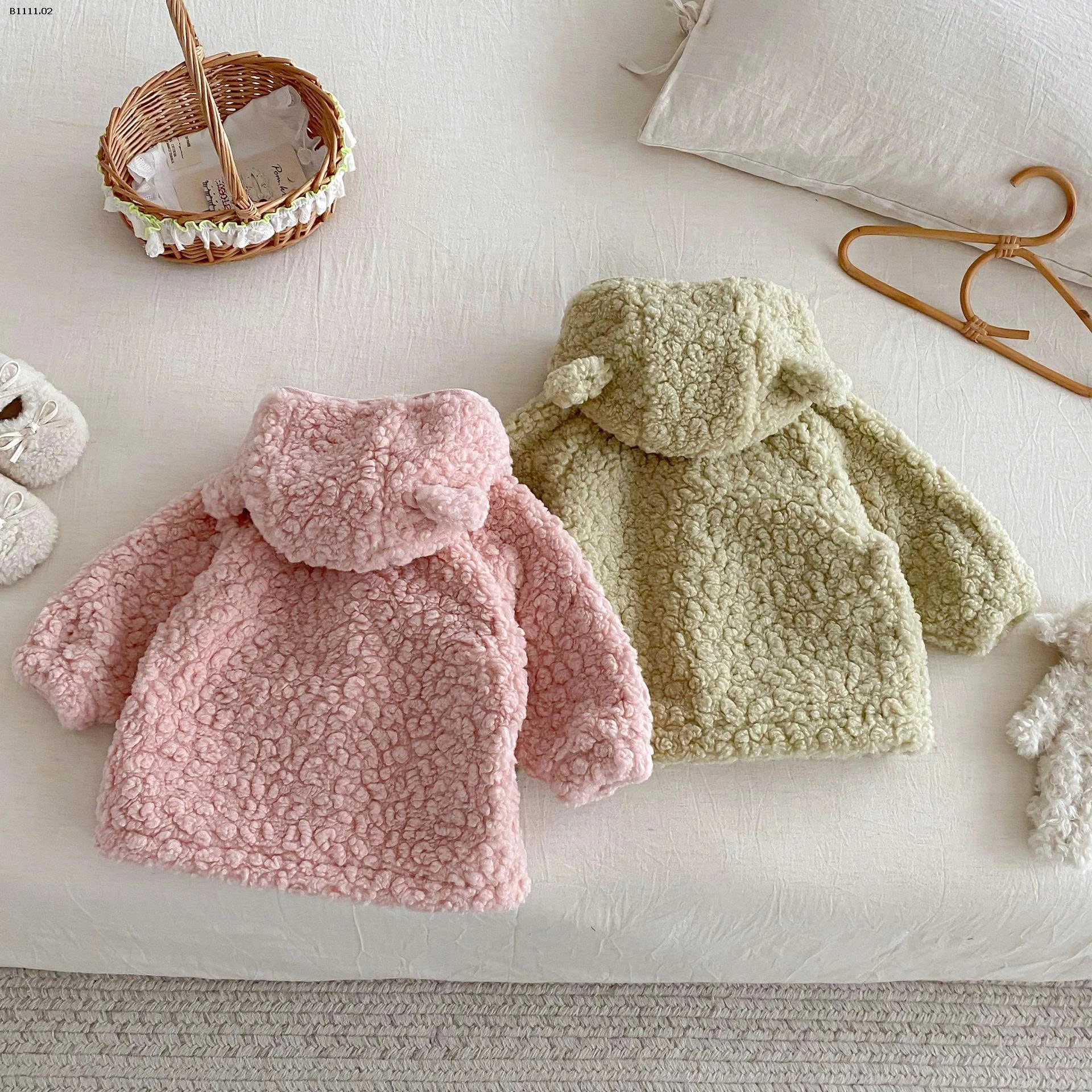 ÁO KHOÁC LÔNG TAI GẤU  - sỉ 223k