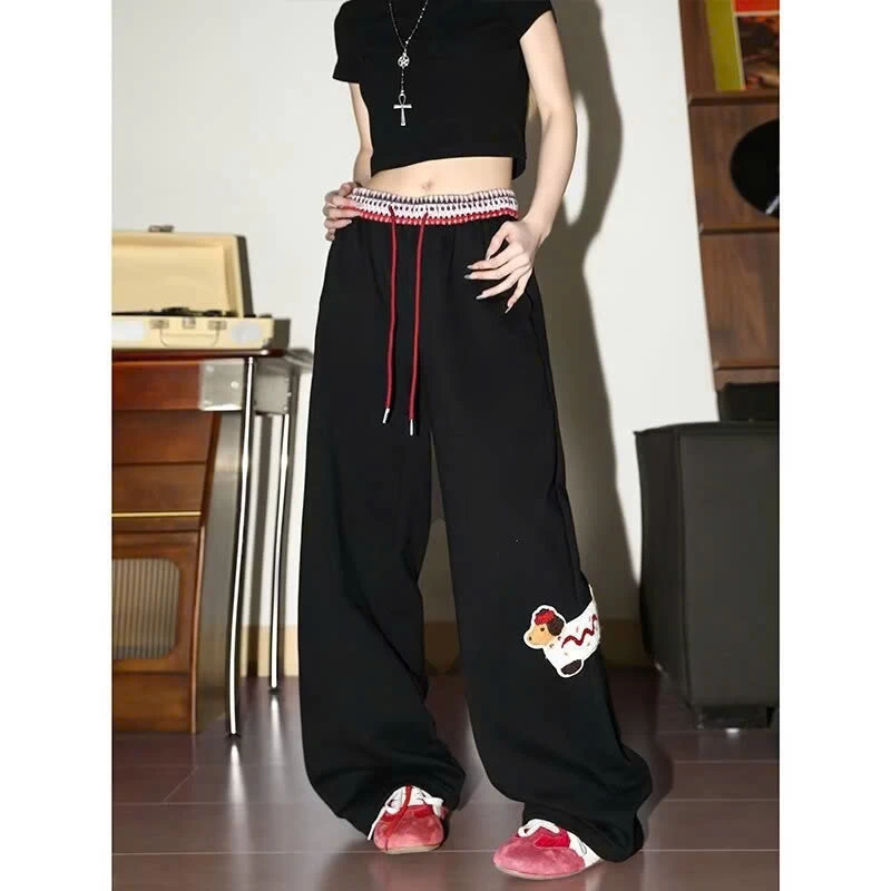 QUẦN ỐNG RỘNG THỂ THAO HÌNH CÚN - sỉ 153k