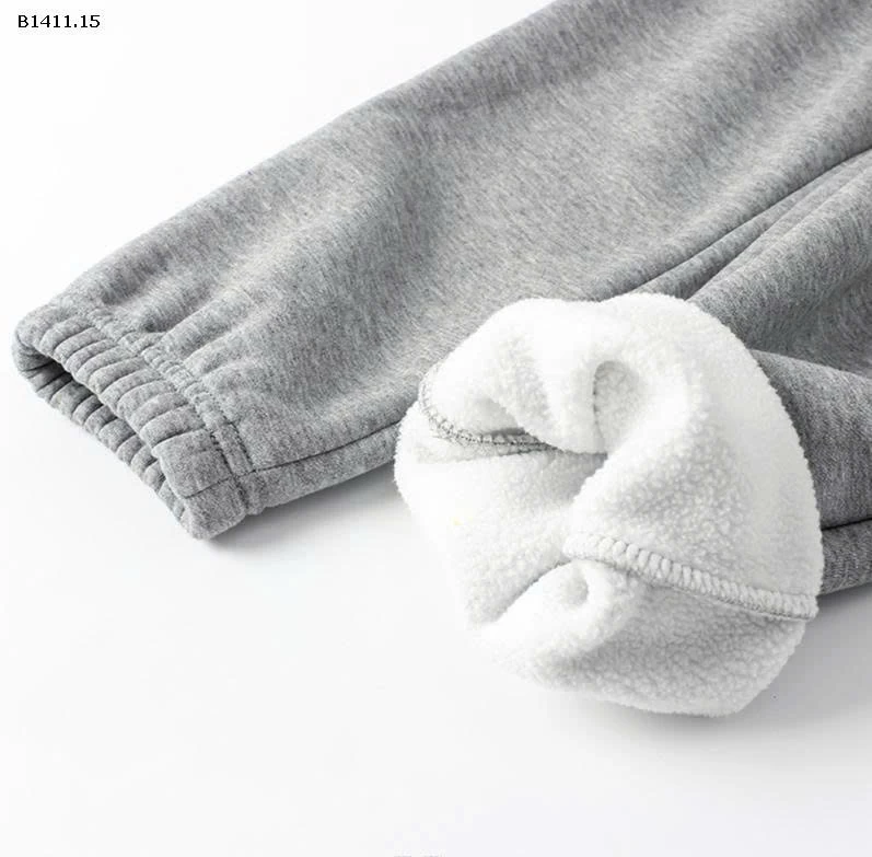 Quần dài lót lông cừu phong cách Hàn Quốc thu đông mới cho trẻ em-Giá sỉ 137k