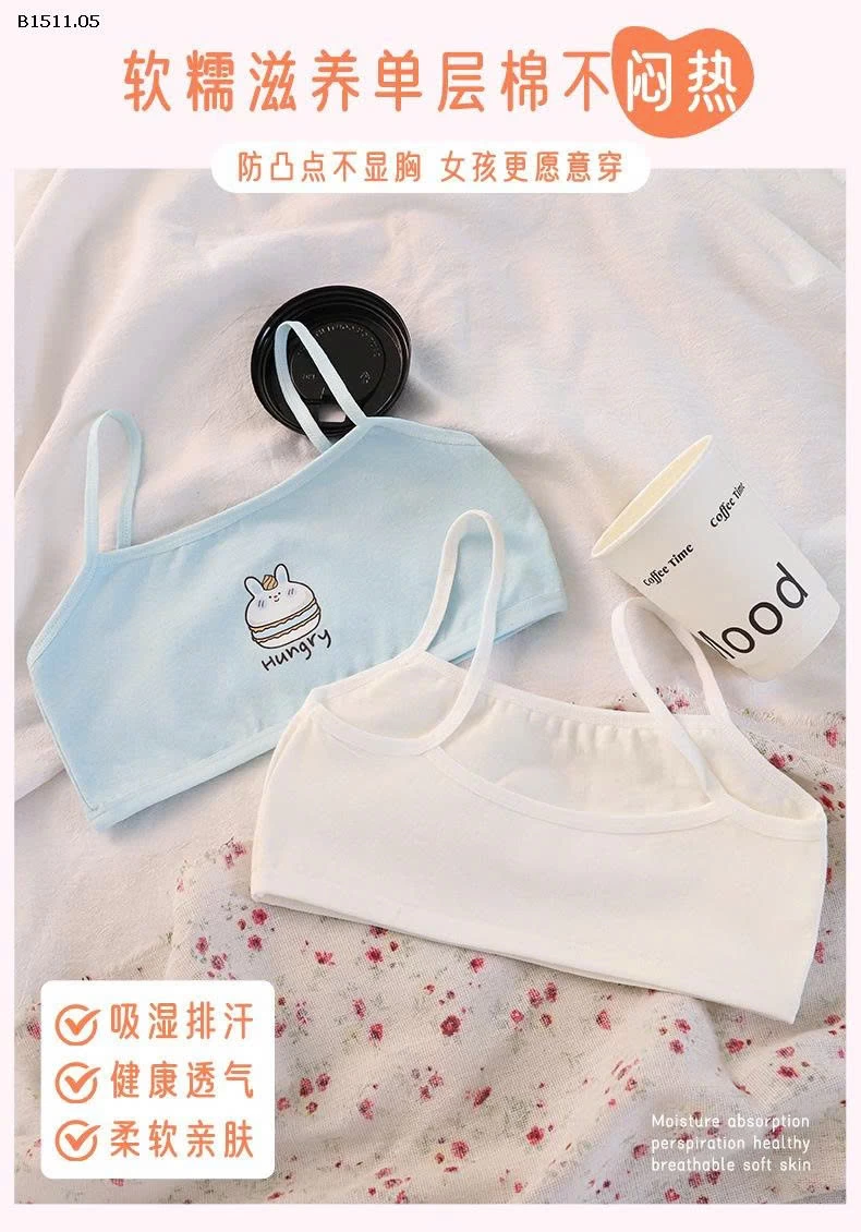 SET 3C ÁO LÓT CHO BÉ GÁI MỚI LỚN -Giá sỉ 89k/ set 3c