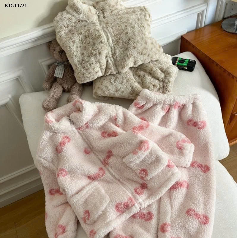 Bộ đồ ngủ lông mặc nhà  nhà Elmo Baby Kids  AMBB -Giá sỉ size 90-150 : 270k sz 160 : 295k sz 170 : 319k