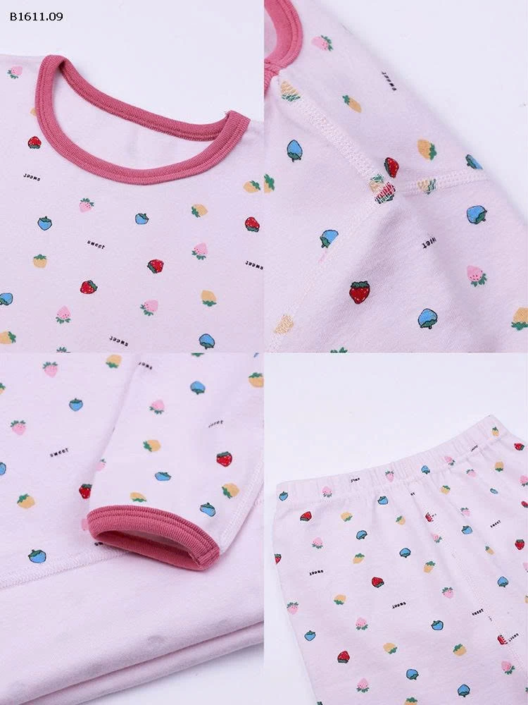 Bộ đồ ngủ cho bé hoạt hình dễ thương  nhà Elmo Baby Kids  AMBB  -Giá sỉ size 90-150 : 148k sz 160 : 168k sz 170 : 183k