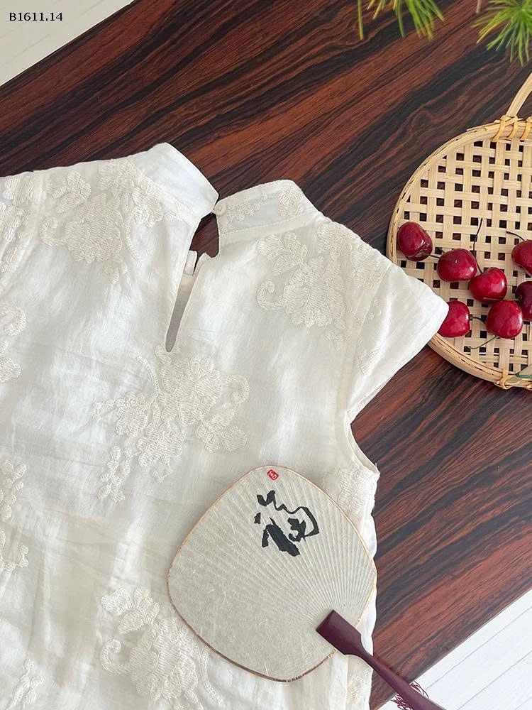 Váy sườn xám Hanfu Tiên Nữ  nhà Elmo Baby Kids  AMBB -Giá sỉ size 90-150 : 257k sz 160 : 277k sz 170 : 298k