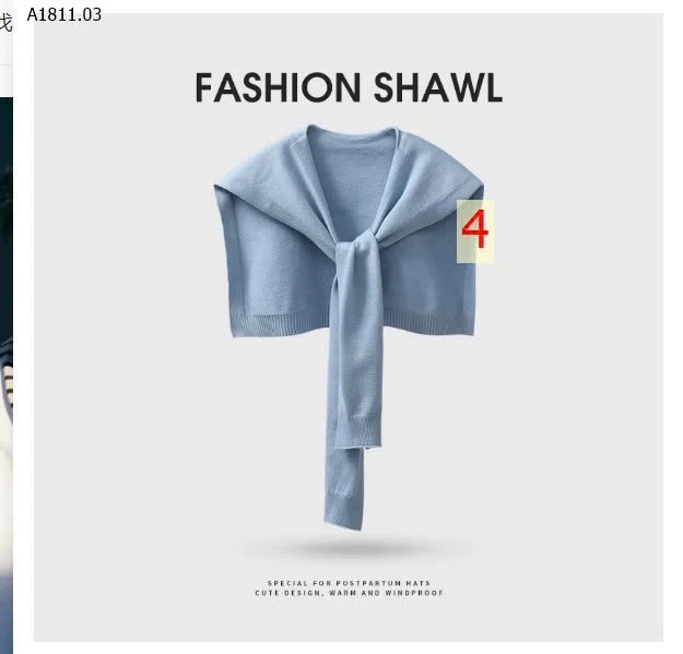 KHĂN LEN MỎNG GIẢ ÁO CHOÀNG - sỉ 99k