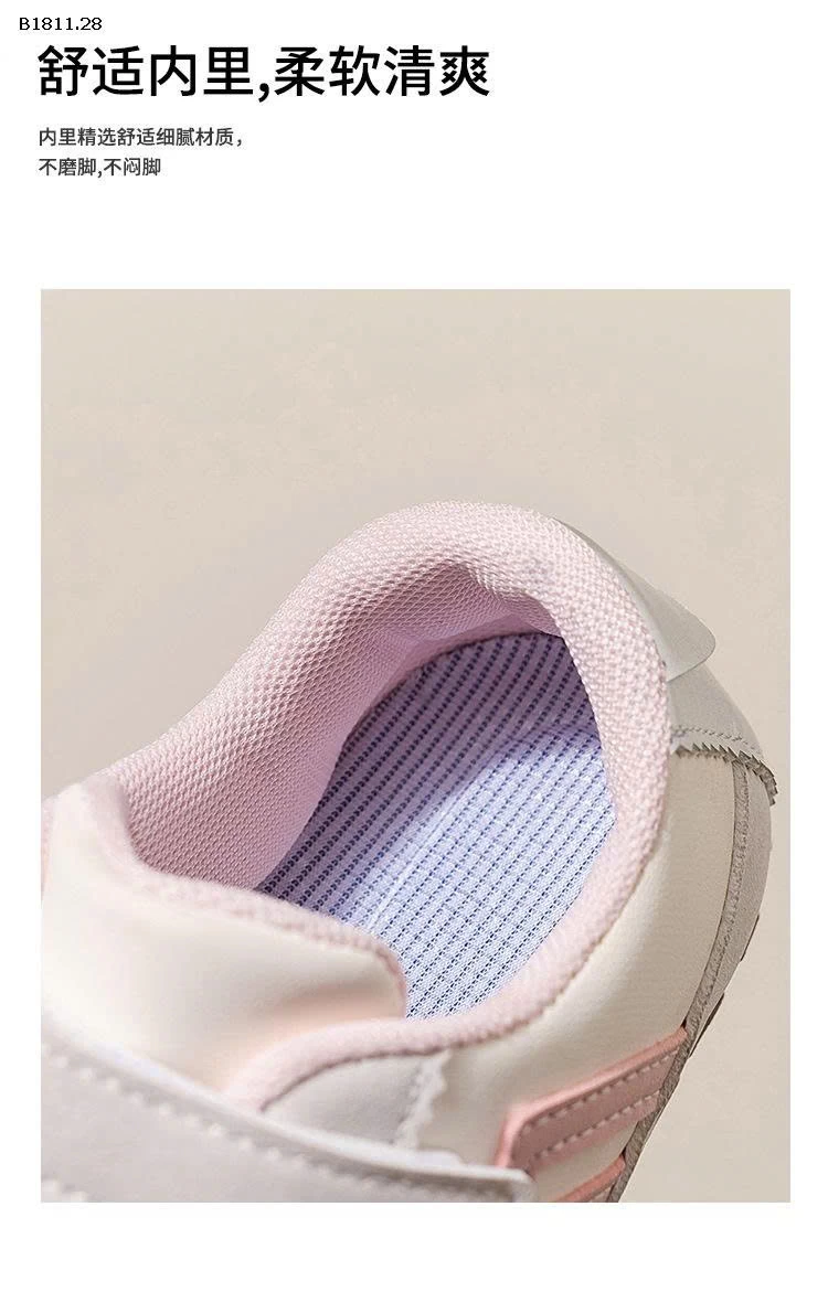 GIÀY THỂ THAO QUAI DÁN BÉ GÁI-Giá sỉ 159k