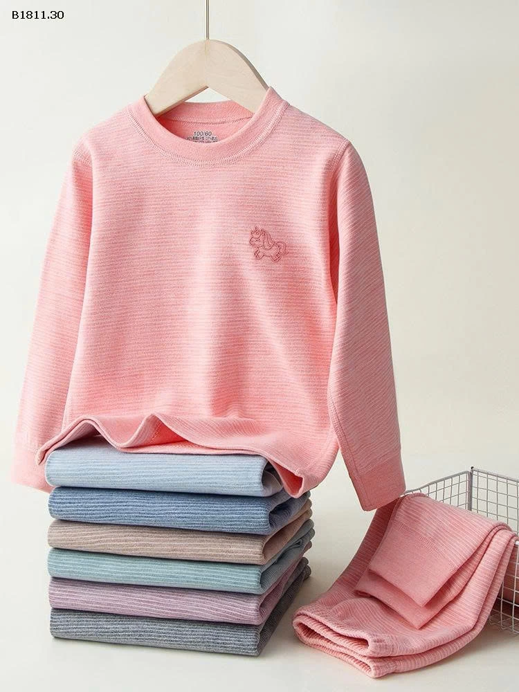 BỘ NỈ SIZE ĐẠI CHO BÉ -Giá sỉ  Sz 100-130 : 109k  Sz 140-170: 139k