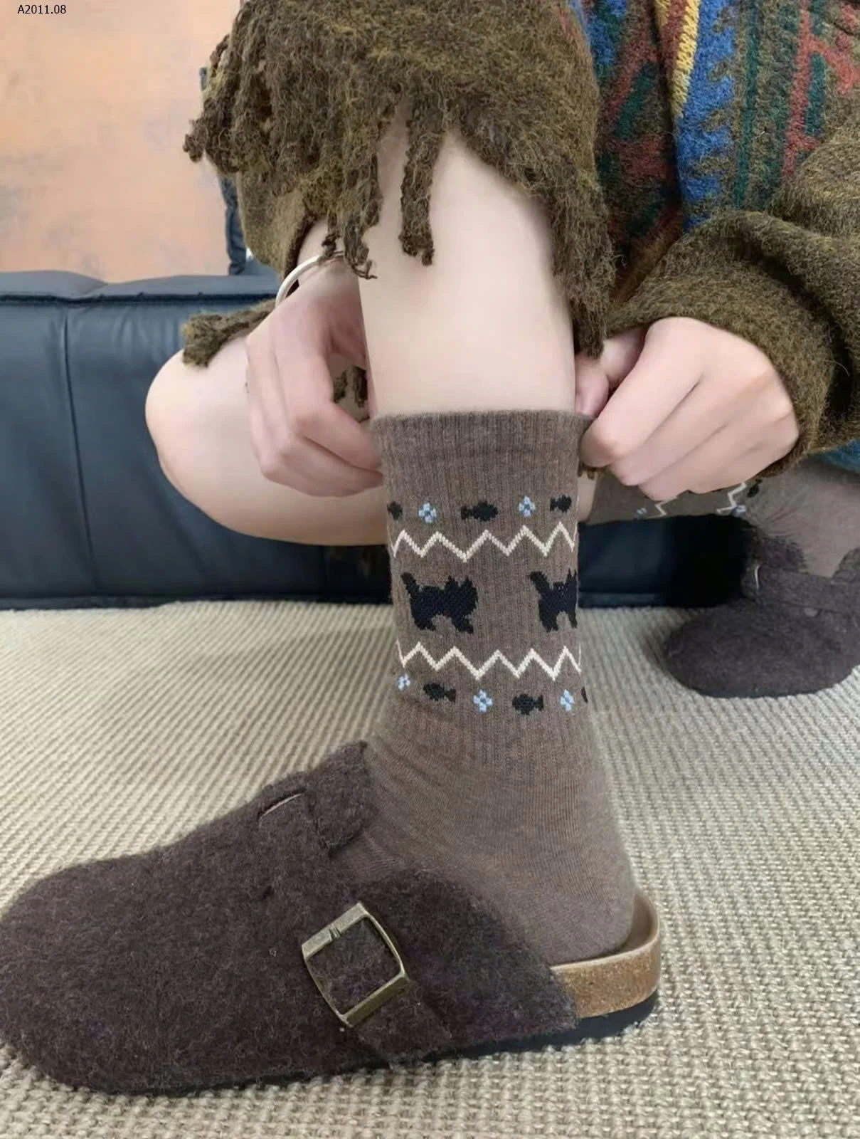 SET 4 ĐÔI TẤT HỌA TIẾT CHO NỮ  - Giá sỉ 44k/ set 4 đôi