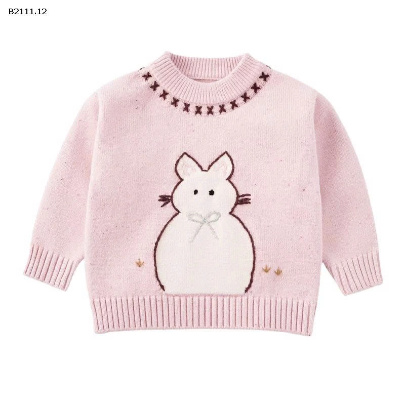 Áo len áo len dệt kim hoạt hình cho bé gái-sỉ 224k