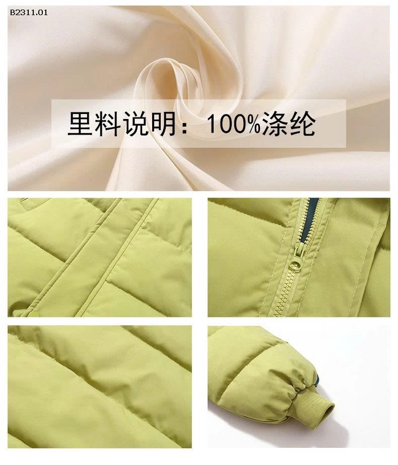 Áo khoác phao dáng dài cho bé-Giá sỉ 203k