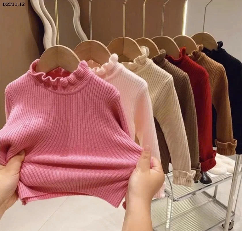 ÁO LEN CỔ BÈO CHO BÉ-Giá sỉ 105k