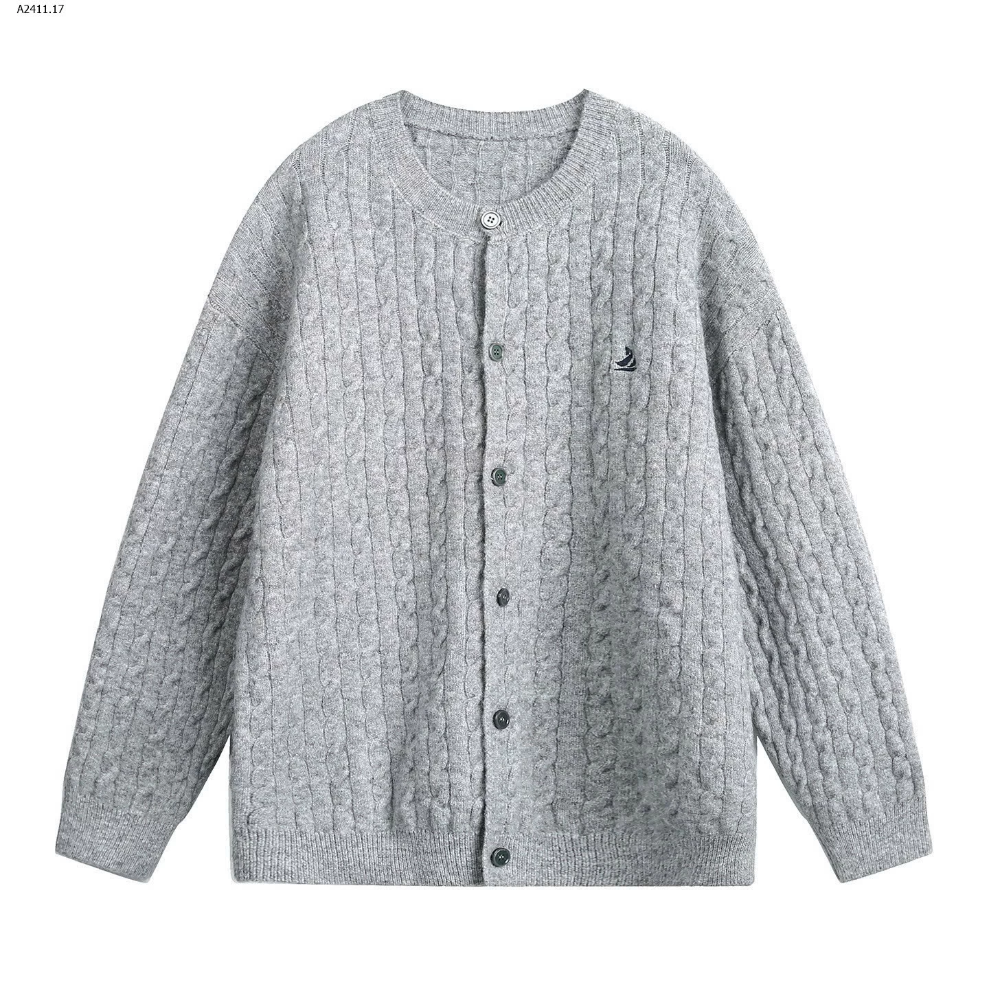 KHOÁC LEN VẶN THỪNG THÊU LOGO-Giá sỉ 285k