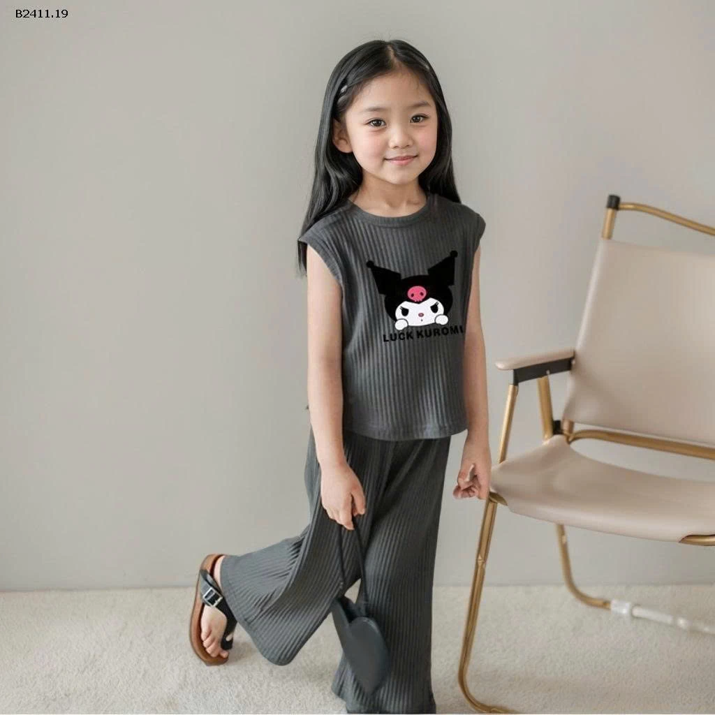 Bộ đồ lụa lạnh áo ba lỗ  cho bé gái-Giá sỉ 69k