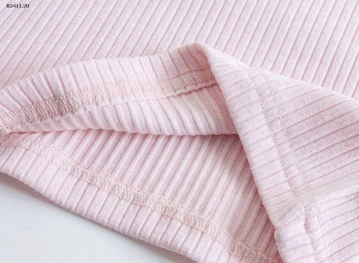 Áo thun cổ bèo nữ thời trang xuân thu cho bé gái-Giá sỉ 105k