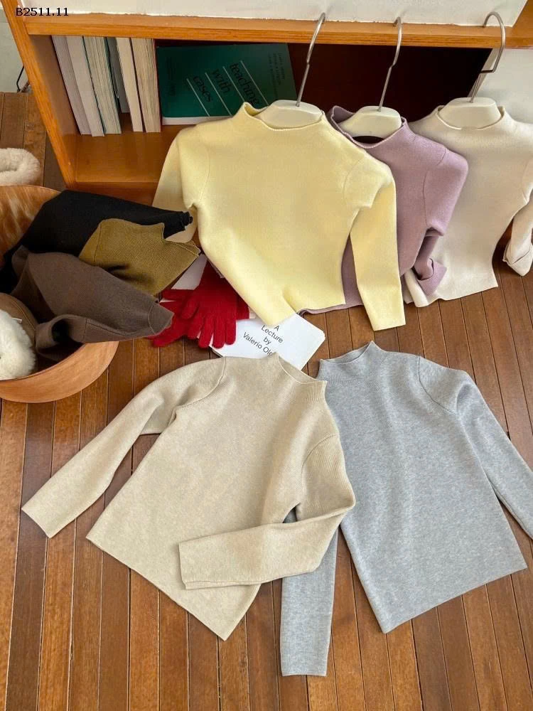 Áo len lót cổ giữa dệt kim Elmo Baby trẻ em 2025 NHÀ AMBB- Giá sỉ  sz 80-150: 148k  sz 160:  158k 