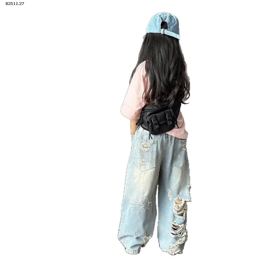 SET ÁO PHÔNG MÈO MIX QUẦN JEAN RÁCH-Giá sỉ áo:159k  quần: 239k  cả set: 365k 