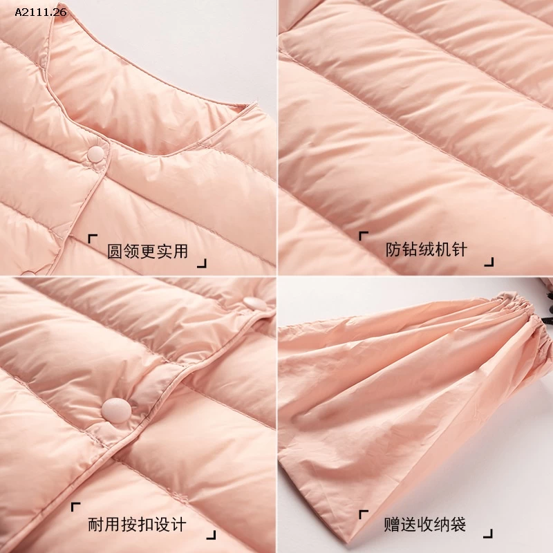 ÁO KHOÁC PHAO SIÊU NHẸ - sỉ 245k