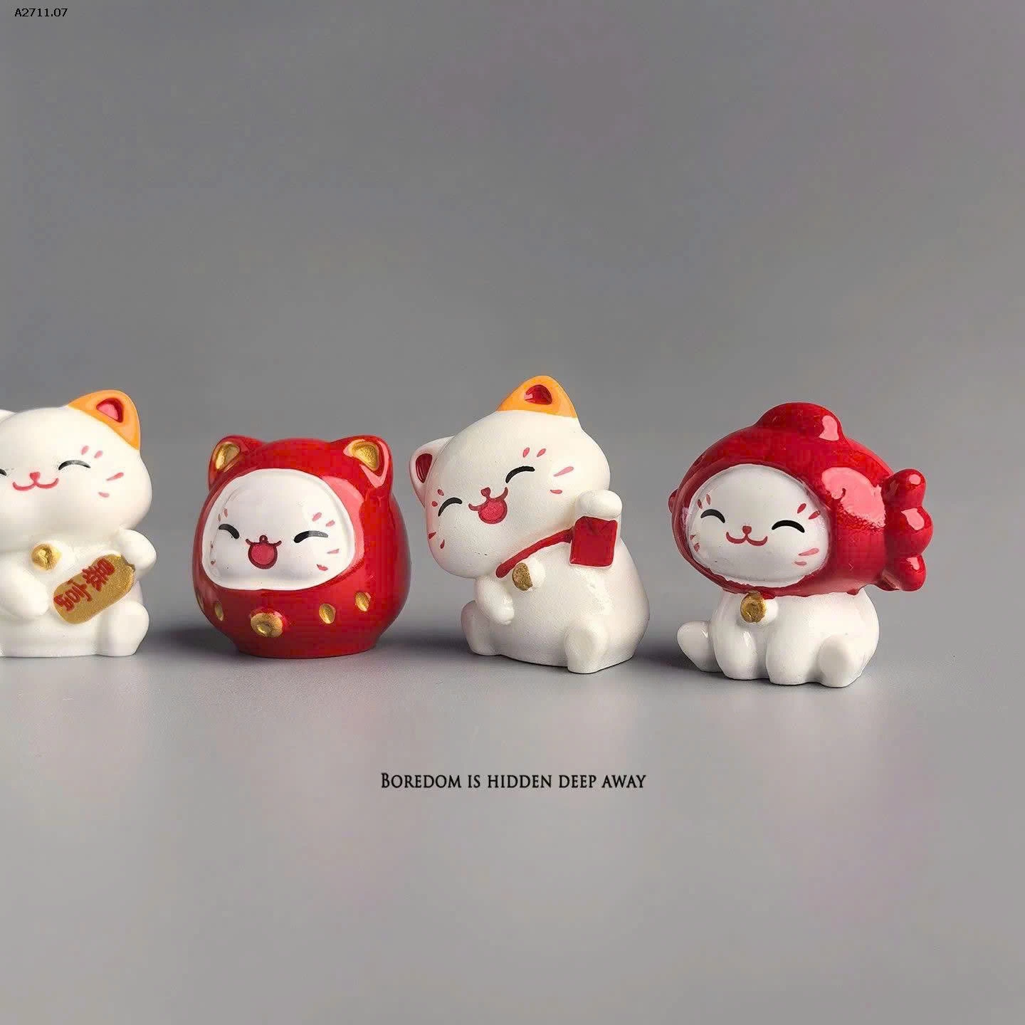 GOM SALE SET 6 MÈO DẢUMA MEOW MAY MẮN  CUTE - Giá sỉ 41k/set