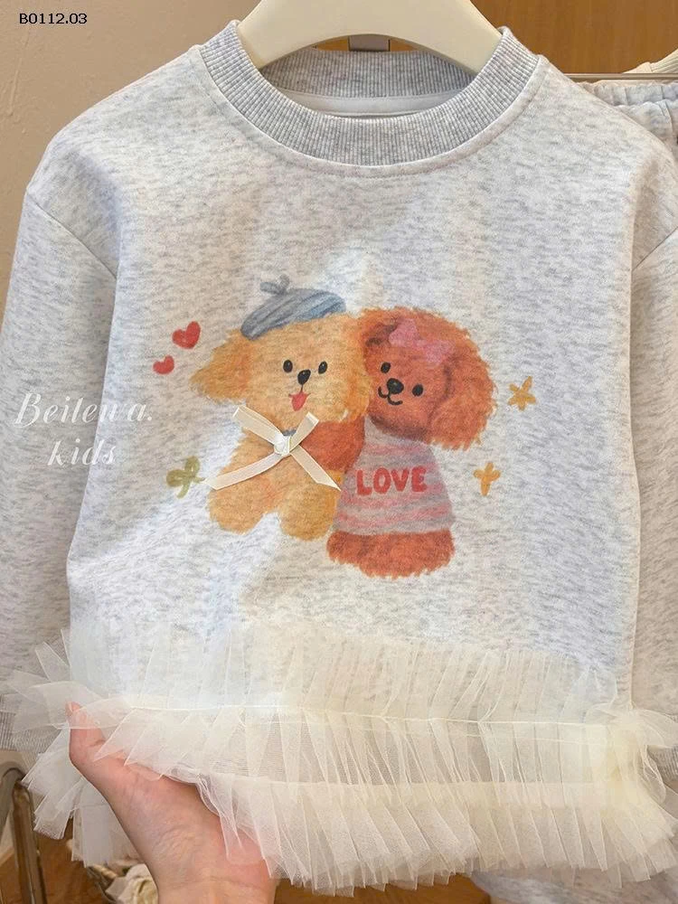 BỘ NỈ XINH BÉ GÁI-sỉ 168k