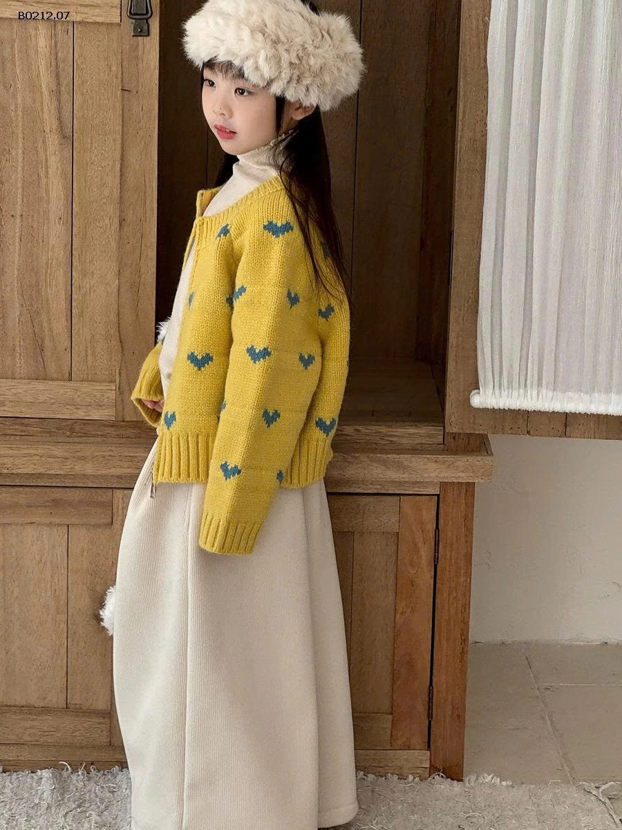 KHOÁC LEN VÀNG TRÁI TIM-sỉ 218k