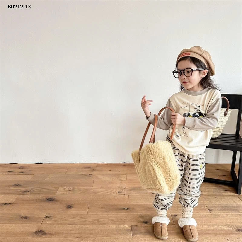 ÁO THUN GÂN LÓT NHUNG  AD.BABY-sỉ 154k