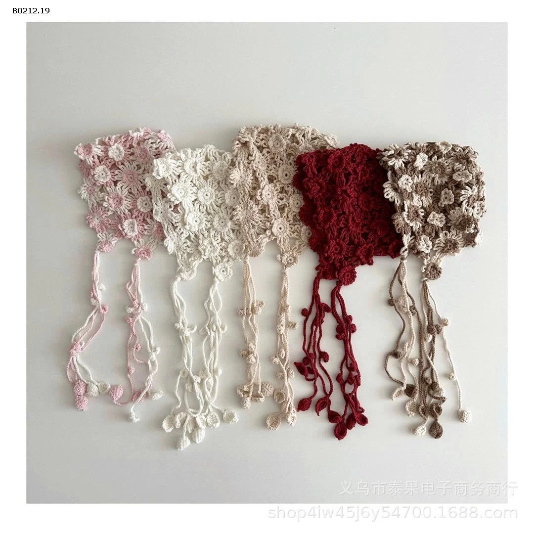 MŨ LEN HOA CHO BÉ-sỉ 124k