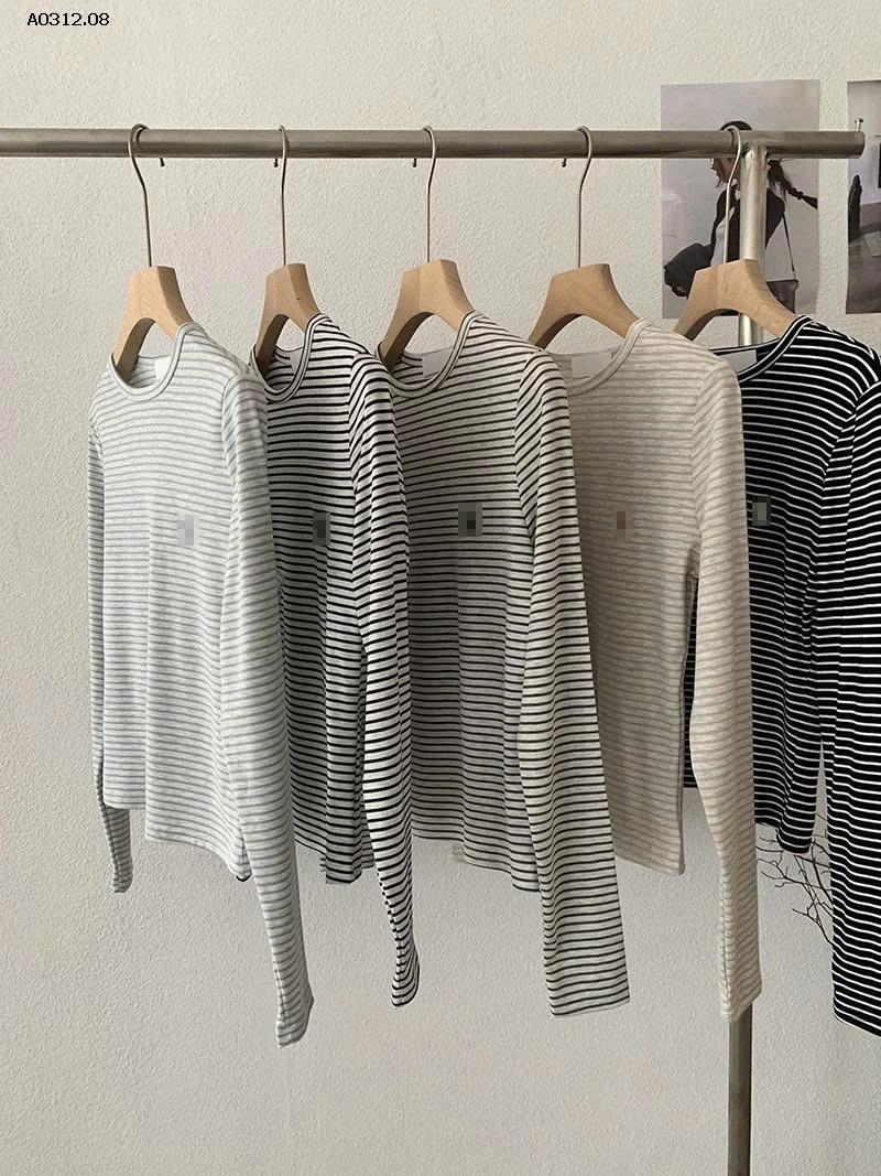 ÁO THUN KẺ DÀI TAY CHO NỮ-sỉ 140k