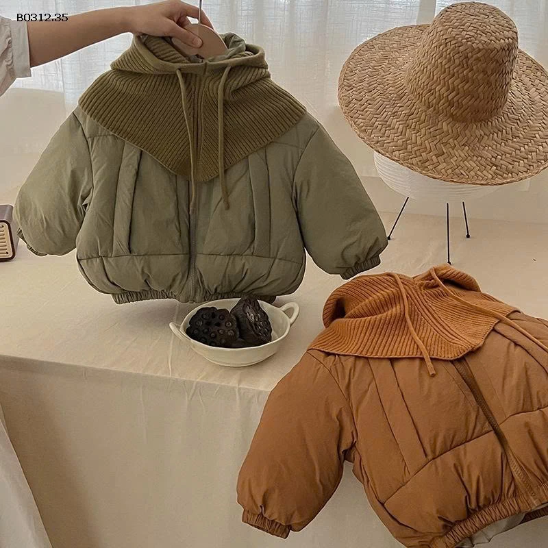 ÁO PHAO PHAO KÈM MŨ LEN CHO BÉ -sỉ 285k