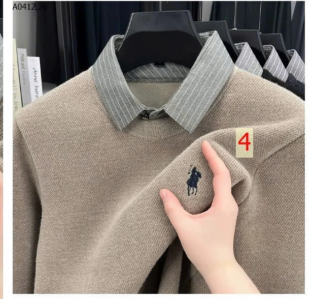 Áo nam phối cổ sơ mi -sỉ 210k