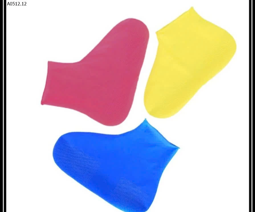 BỌC GIÀY CAO SU ĐI MƯA -sỉ 65k/set 5 đôi 1 màu hoặc mix màu