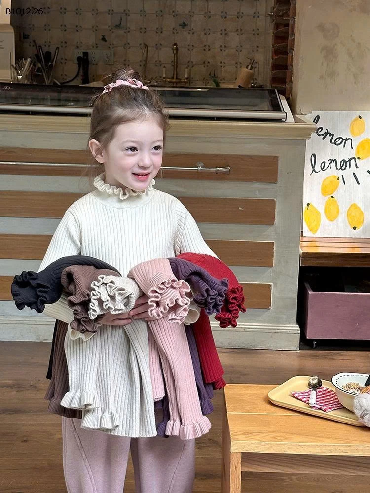 ÁO LEN BÉ GÁI HÃNG AMBB-sỉ 90-150 : 153k                 160 : 168k