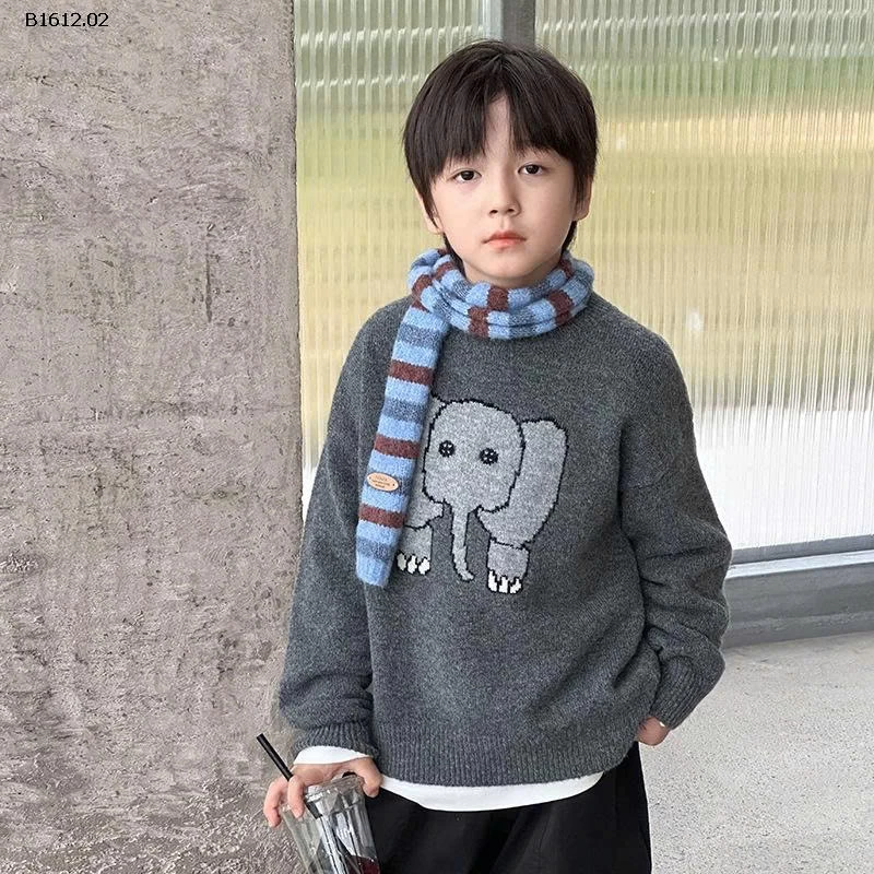 ÁO LEN AMBB HỌA TIẾT CON VOI - Giá sỉ SZ 90-150 : 165k SZ 160 : 185k