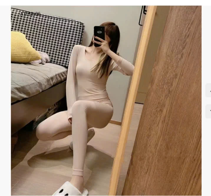 BỘ GIỮ NHIỆT NỮ TÚI GIẤY QUẢNG CHÂU SIÊU CO GIÃN - sỉ 65k