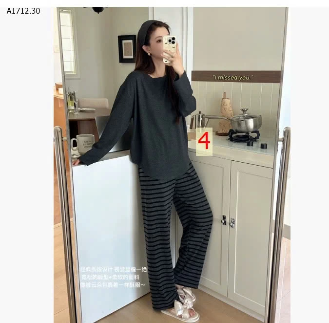 Bộ mặc nhà lông thỏ mềm ấm- sỉ 202k