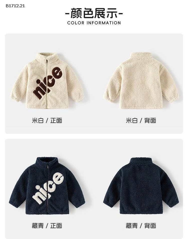 ÁO KHOÁC LÔNG TRẺ EM WELLKID- sỉ 183k