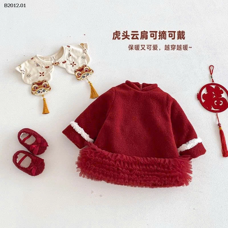 VÁY ĐỎ PHONG CÁCH TRUNG HOA BG - sỉ 265k